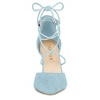 Allegra K Women's Pointed Toe Chunky Heels Lace Up Sandals Pumps - 3 of 4