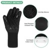 Unique Bargains Silicone Heat Resistant Fireproof Grilling Gloves 1472°F High Temp Resistance 1 Set - 2 of 4