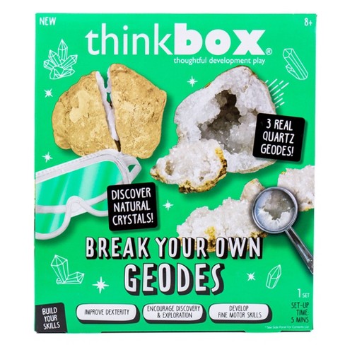 Thinkbox 6pc Break Your Own Geodes Craft Activity Kit Target