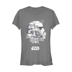 Juniors Womens Star Wars Stormtrooper Collage T-Shirt - 1 of 3