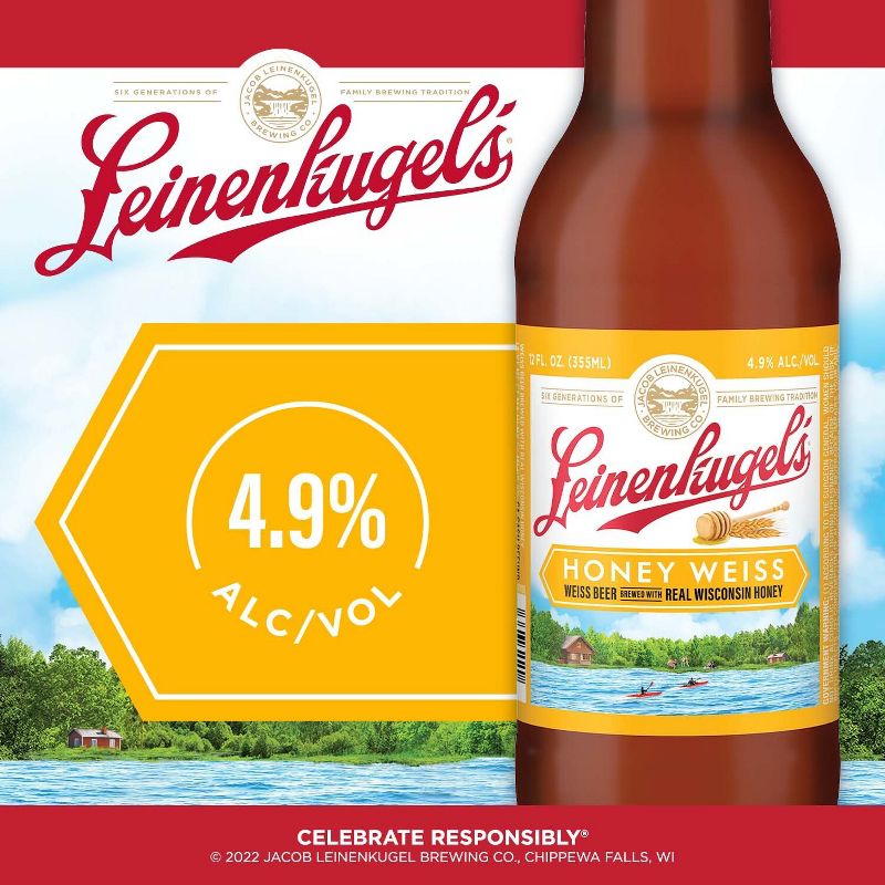 Leinenkugel&#39;s Honey Weiss Beer - 6pk/12 fl oz Bottles, 2 of 9