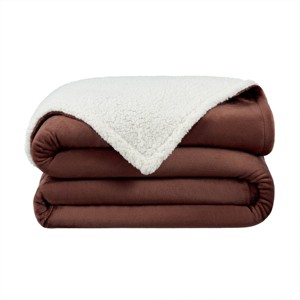 Host & Home Plush to Faux Shearling Blanket - 1 of 4