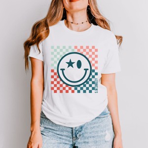 Simply Sage Market S.W.Smiley American Smile Short Sleeve Tee - 1 of 4