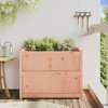 vidaXL Garden Planter Natural wood Solid douglas wood 35.4x19.7x27.6 in - 3 of 4