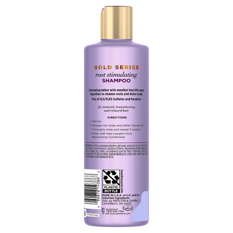 Pantene Gold Series New Length Root Stimulating Shampoo - 8.5 fl oz, 3 of 5