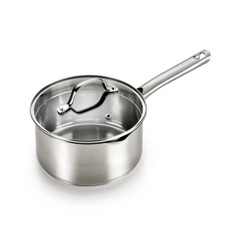 T-fal Nonstick Handy Pot Saucepan 3-Quart with Glass Lid Cookware Boiling Steam 