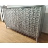 VYNXARIA Modern Buffet Cabinet with 4 diamond relief doors offers stylish storage for living rooms, dining areas, and kitchens. - 3 of 4