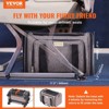 Munora Cat Carrier, Airline Approved Rolling Pet Transport with Telescopic Handle, Suitable for Pets under 25 lbs, Grey - 2 of 4
