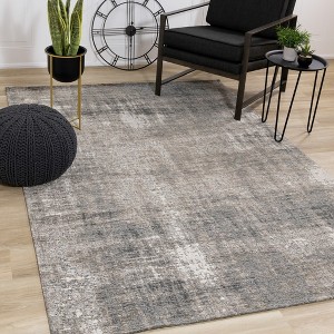 Rug Branch Modern Organic Grey Indoor Area Rug - 1 of 4