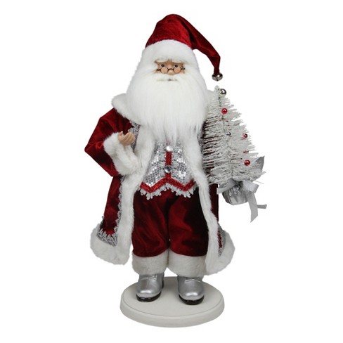 Northlight 19 Red And White Santa Claus With Christmas Tree