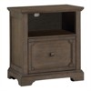 Toulon Wood Lateral File Cabinet with Casters in Dark Oak - Lexicon - 3 of 4