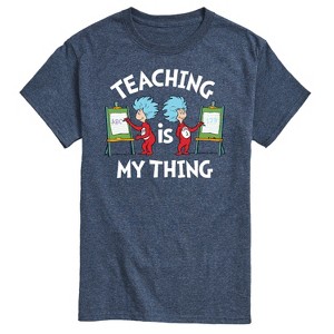Men's - Dr. Seuss - Teaching Is My Thing Short Sleeve Graphic T-Shirt - 1 of 4