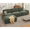 Dyonery Oversized 120" Modular Sectional Sofa, Comfy L-Shaped Cloud Couch with Pillows & Movable Ottoman, Chenille - 4 of 4