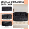 MOONMISS Giant Bean Bag Chair Couch, 57''W Oversized Bean Bag Sofa with Foam Filler, Lazy Loveseat Chair with 2 Pillows for Living Room - 2 of 4