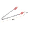 Unique Bargains Stainless Steel Silicone Tips Hand Shape Kitchen Cooking Food Tongs - 2 of 4