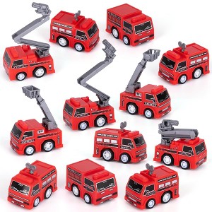ArtCreativity Mini Pullback Fire Truck Toys (Pack of 24) - 1 of 4