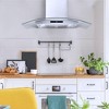 Cosmo COS-668AS900 36 in. Vista Collection 380 CFM Ducted Wall Mount Range Hood, Touch Controls, LED Lights, Stainless Steel - 2 of 4