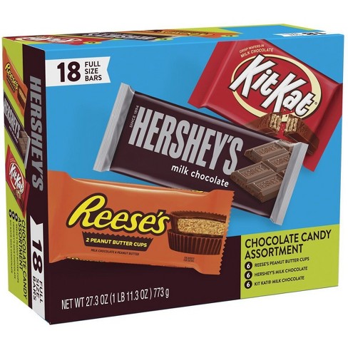 Reese's, Hershey's And Kit Kat Milk Chocolate Candy Bars Variety Pack ...