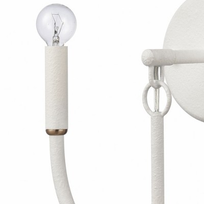 Continuance White Coral and Satin Brass 2-Light Dimmable Sconce