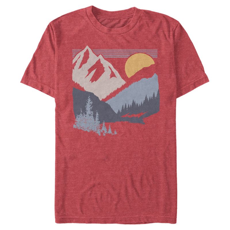 Men's Lost Gods Dusk Valley Sunset T-Shirt, 1 of 5