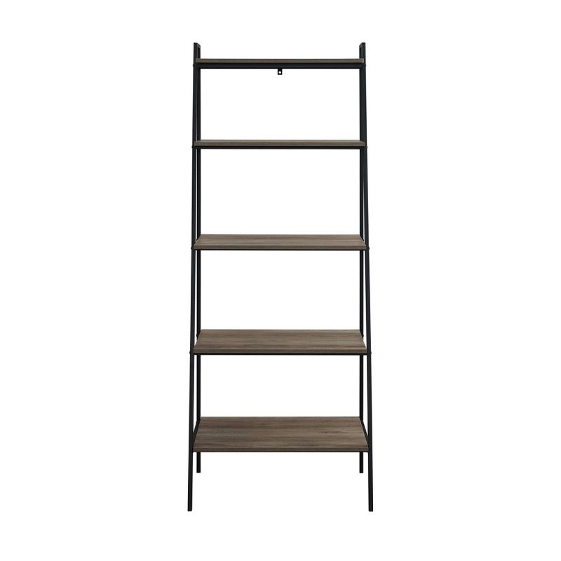 72" Open Storage Ladder Bookshelf - Saracina Home, 4 of 11