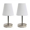 Creekwood Home 10.5" Iconic Mini Sand Nickel Table Lamp - 4 of 4