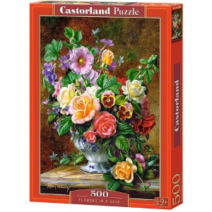 500 Piece Jigsaw Puzzle, Flowers in a Vase, Flower and plants Puzzle, Albert Williams, Painting Puzzle, Adult Puzzles, Castorland B-52868 - 1 of 4