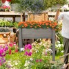 VASIP  Wooden Elevated Raised Bed, Elevated Planter with Legs for Outdoor Planting of Flowers, Fruits, Vegetables and Herbs - 2 of 4