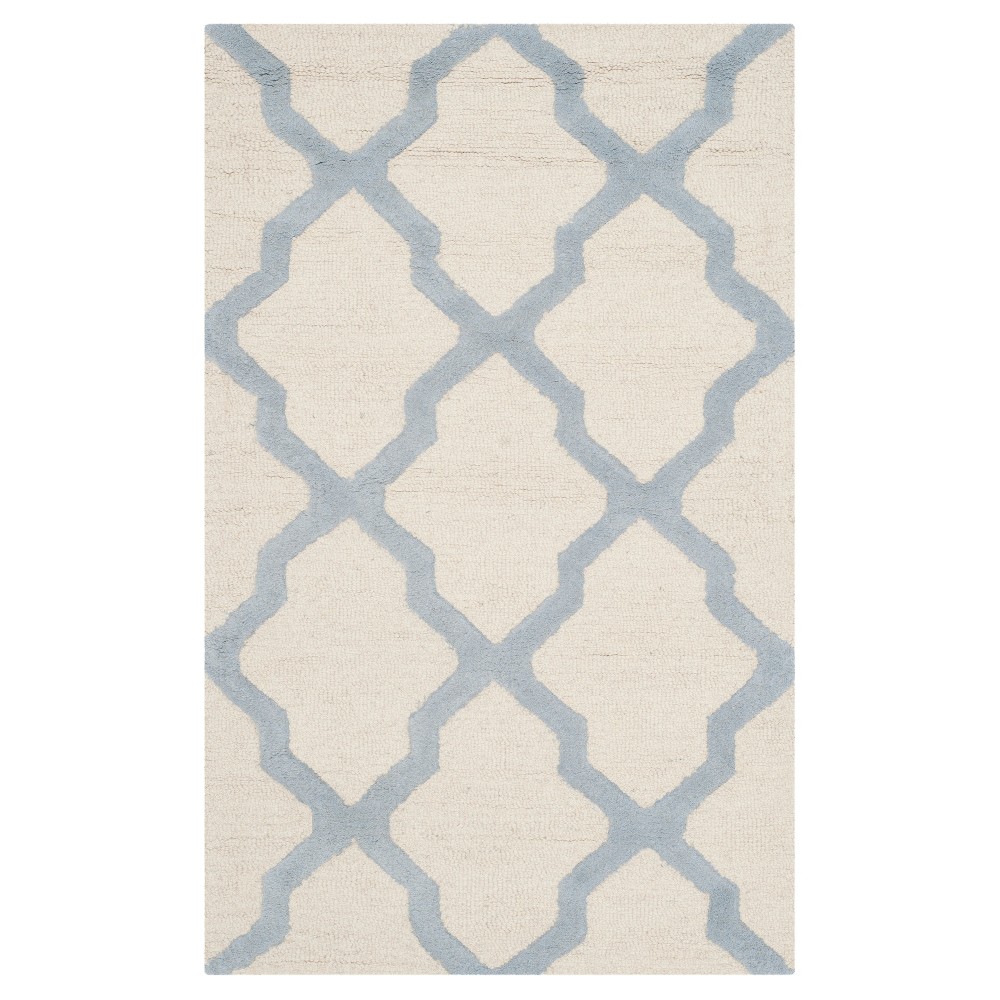 Ivory / Light Blue Maison Textured Rug - (3'x5') - Safavieh