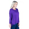 24seven Comfort Apparel Womens Oversized Long Sleeve Dolman Top - 2 of 4