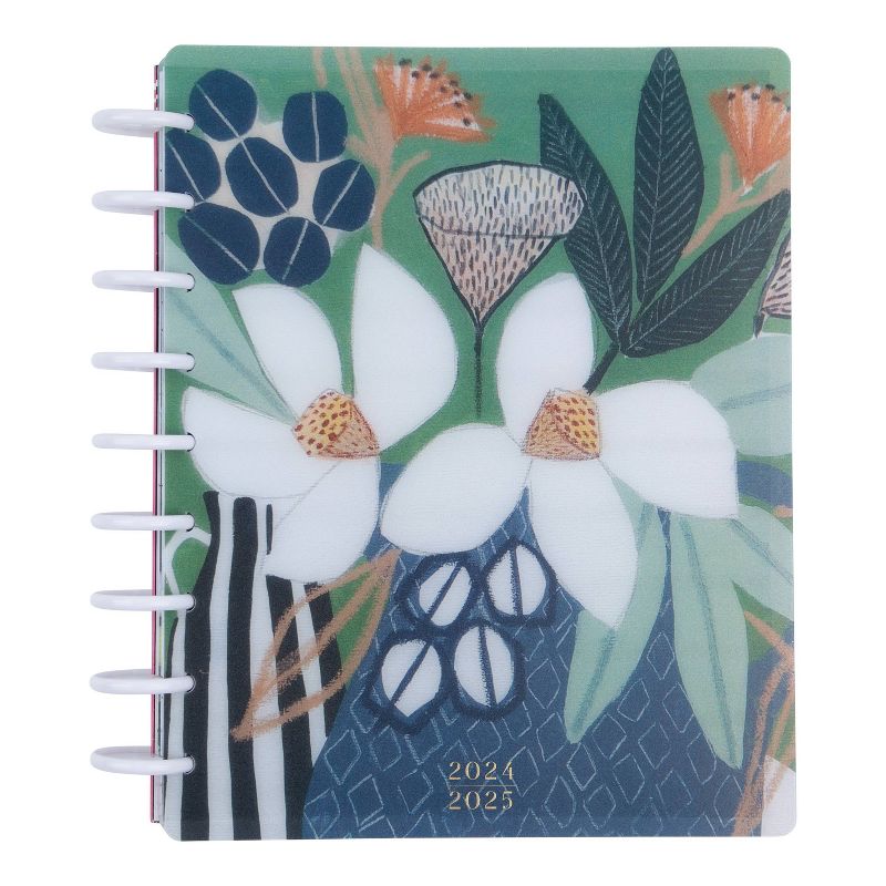 Happy Planner July 2024 - June 2025 Weekly/Monthly Planner 9.75&#34;x8.75&#34; Classic Vivid Blooms, 1 of 11