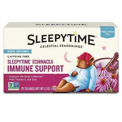 Celestial Seasonings Sleepytime Echinacea Immune Boost Wellness Tea Bags - Caffeine Free - 20ct