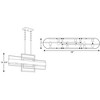 Progress Lighting Adagio 6-Light Linear Chandelier, Black, No Shade - 2 of 4