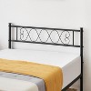 Bed Frame with Headboard and Footboard Featuring Iron Heart Design, Platform Bed for Boys and Girls, No Box Spring Needed, Easy Assembly - 3 of 4