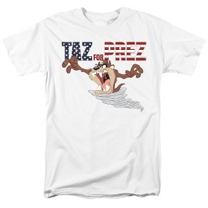Looney Tunes Taz For Prez 3 Adult T-Shirt - 1 of 4