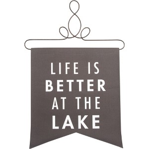 Pavilion Gift Company - At the Lake - 14" x 16" Banner - Wall Sign Panels - 1 of 4