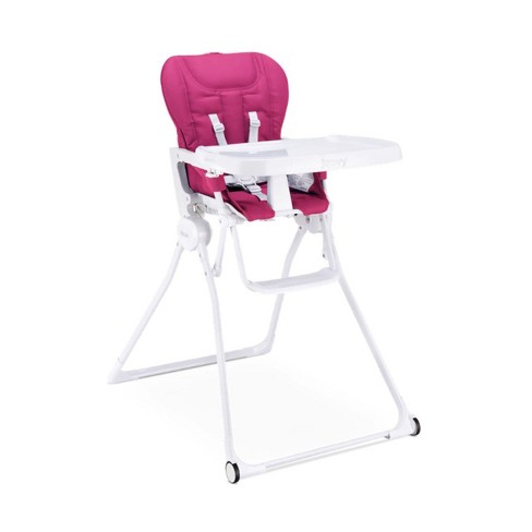 Joovy Nook Nb High Chair Compact Fold Reclinable Seat Pink Crush