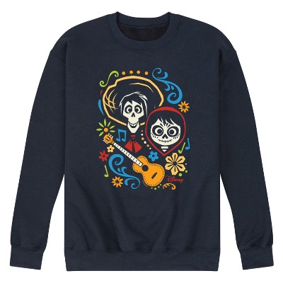 Men's Coco Hector And Miguel Graphic Fleece Sweatshirt - Navy - Large