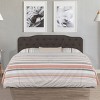 Full/Queen Nicole Upholstered Headboard Stone Fabric - Hillsdale Furniture: Arched, Tufted, Pine Frame - 2 of 4