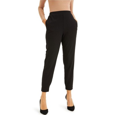 I.N.C International Concepts Womens Woven Casual Jogger Pants, Black, X-Small
