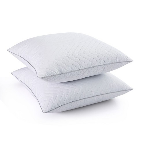 Peace Nest 2 Pack Feather Down Throw Pillow Insert, White, 18 X