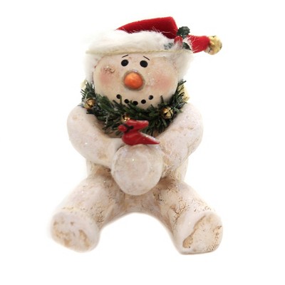 3.5 Inch C.J. Freezer Snowball Cardinal Snowman Figurines