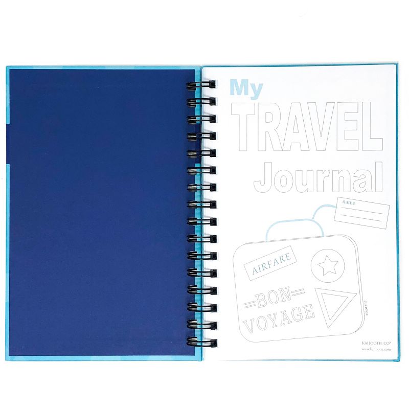 Travel Journal for Kids 8.5"x5.5" Teal - Kahootie Co, 3 of 10