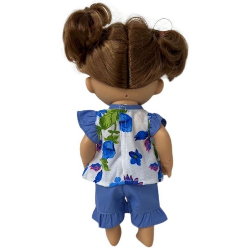Doll Clothes Superstore Blue Flowers Shorts Fits 12 Inch Baby Alive And Little Baby Dolls, 4 of 5