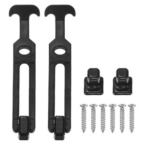 Unique Bargains Rubber Durable Flexible Shock Absorbing T-Handle Rubber Flexible Draw Latches 2 Pcs - 1 of 4