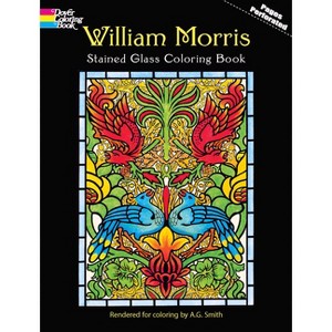 William Morris Stained Glass Coloring Book - (Dover Design Coloring Books) (Paperback) - 1 of 1