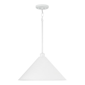 Capital Lighting Alden 1 - Light Pendant in  Matte White - 1 of 4