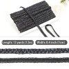 Alilang Sequin Braid Cord Trim, 0.4 Inch Glitter Laser Sequin Strip, Sewing Sequin Ribbon for DIY Crafts Party Decorations, 13 Yards - 2 of 4