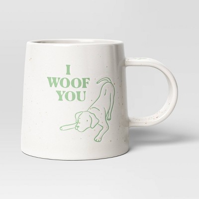 16oz Stoneware I Woof You Mug White - Room Essentials&#8482;