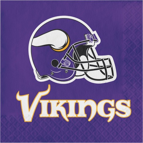 48ct Minnesota Vikings Football Napkins : Target